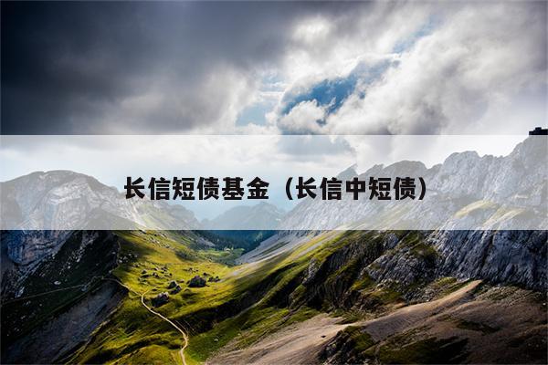长信短债基金（长信中短债）
